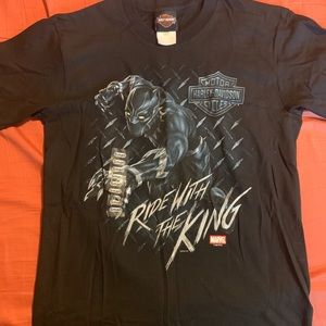 Black Panther Harley Davidson T-Shirt